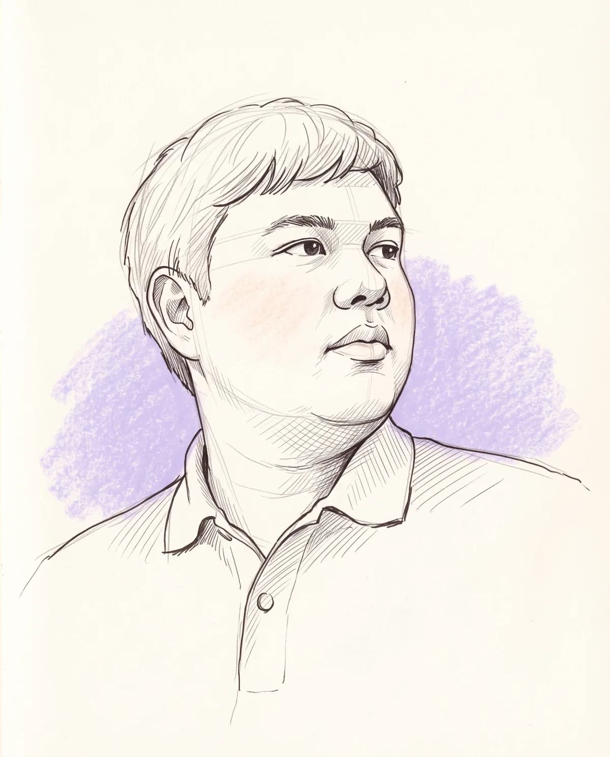 Pencil drawing of Sippakorn Raksakiart